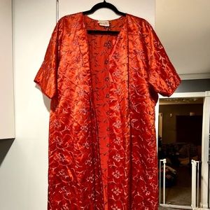 Vintage Monique de Paris Satin Robe 1970"s